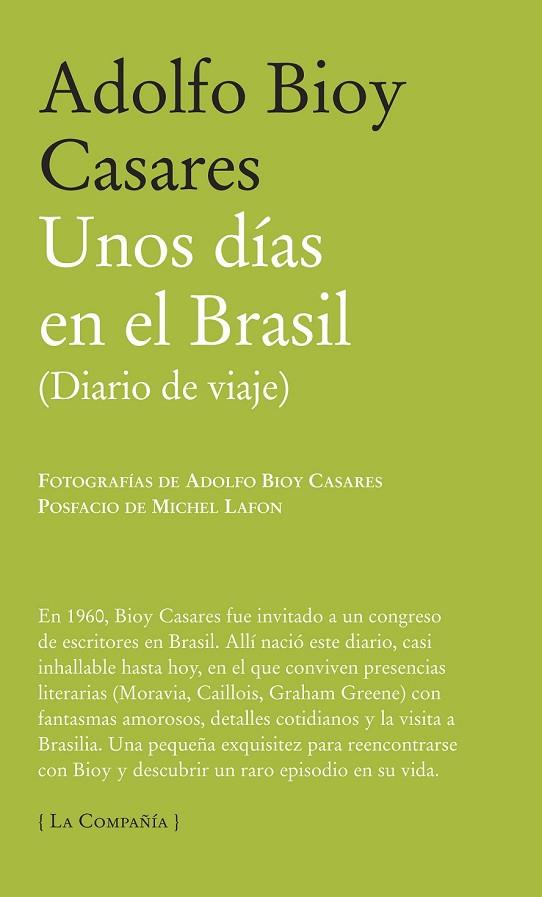 UNOS DIAS EN BRASIL | 9788483930717 | BIOY CASARES, ADOLFO | Llibreria Online de Vilafranca del Penedès | Comprar llibres en català