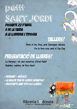 La llibreria l’Odissea organitza el Petit Sant Jordi | Llibreria Online de Vilafranca del Penedès | Comprar llibres en català