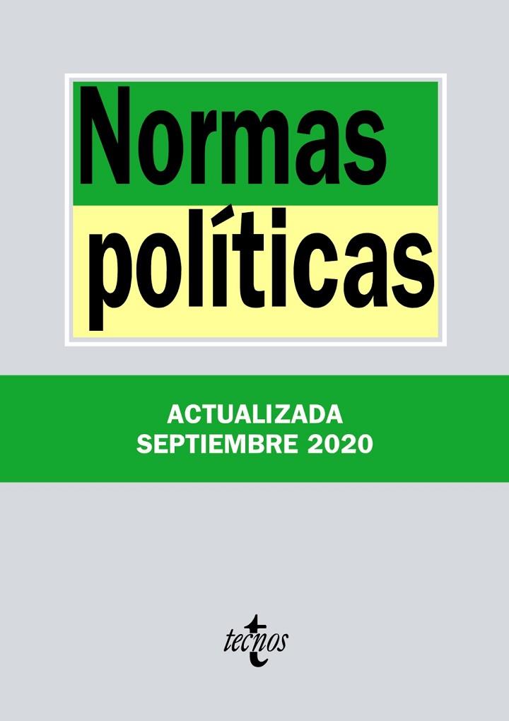 NORMAS POLÍTICAS | 9788430980048 | EDITORIAL TECNOS | Llibreria Online de Vilafranca del Penedès | Comprar llibres en català