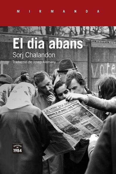 EL DIA ABANS | 9788416987535 | CHALANDON, SORJ | Llibreria Online de Vilafranca del Penedès | Comprar llibres en català