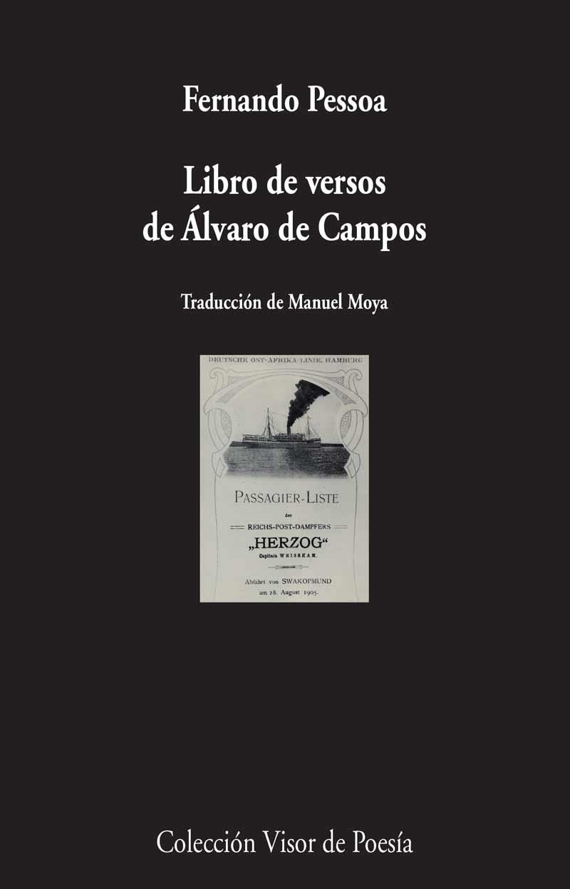 LIBRO DE VERSOS DE ÁLVARO DE CAMPOS | 9788498959116 | PESSOA, FERNANDO | Llibreria Online de Vilafranca del Penedès | Comprar llibres en català