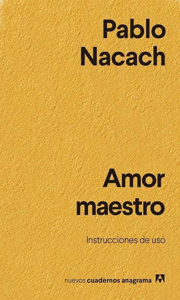 AMOR MAESTRO | 9788433916402 | NACACH, PABLO | Llibreria Online de Vilafranca del Penedès | Comprar llibres en català