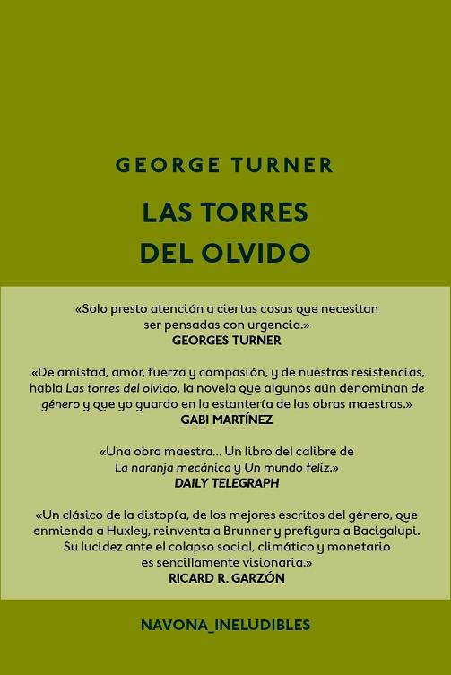 LAS TORRES DEL OLVIDO | 9788417181499 | TURNER, GEORGE | Llibreria Online de Vilafranca del Penedès | Comprar llibres en català