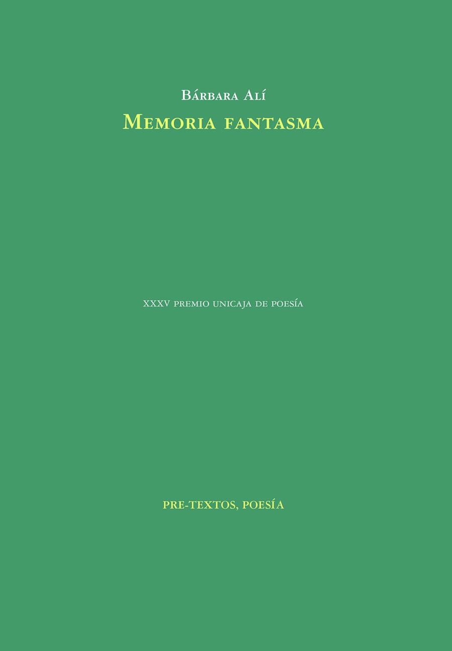MEMORIA FANTASMA | 9788418935176 | ALÍ, BÁRBARA | Llibreria Online de Vilafranca del Penedès | Comprar llibres en català