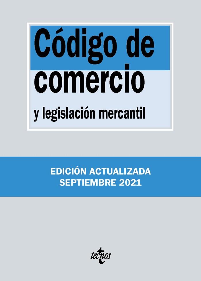 CÓDIGO DE COMERCIO | 9788430982721 | EDITORIAL TECNOS | Llibreria Online de Vilafranca del Penedès | Comprar llibres en català