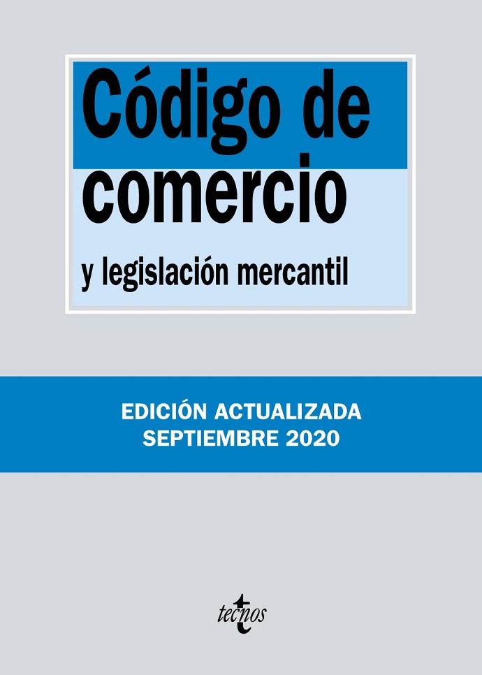 CÓDIGO DE COMERCIO | 9788430980055 | EDITORIAL TECNOS | Llibreria Online de Vilafranca del Penedès | Comprar llibres en català