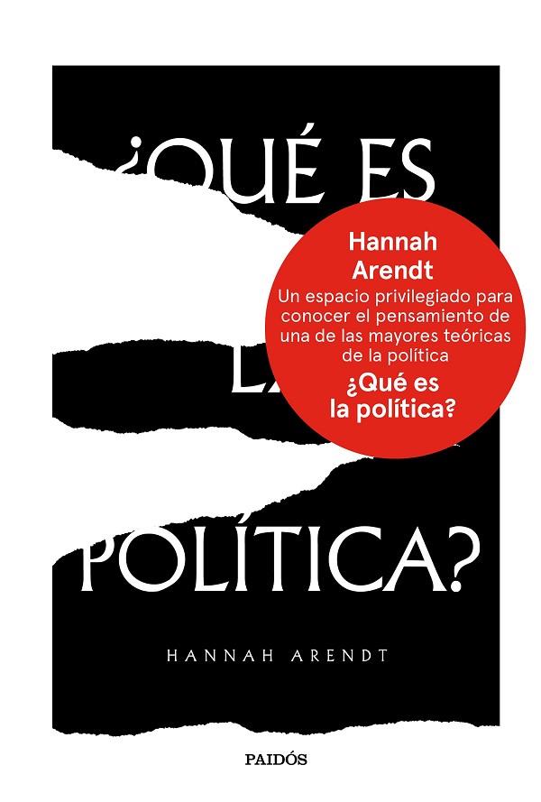 QUÉ ES LA POLÍTICA? | 9788449334382 | ARENDT, HANNAH | Llibreria Online de Vilafranca del Penedès | Comprar llibres en català