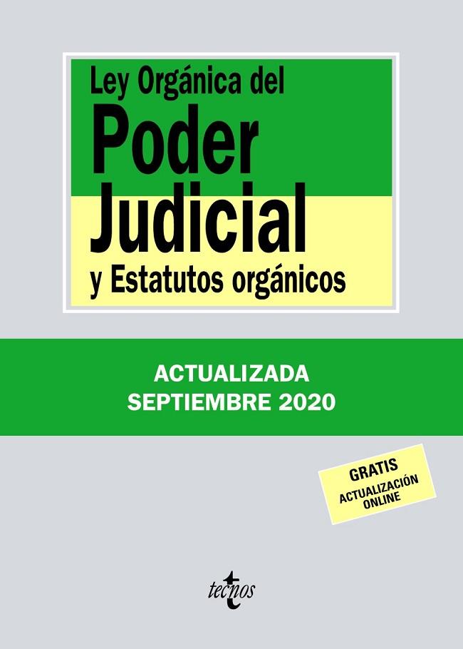 LEY ORGÁNICA DEL PODER JUDICIAL | 9788430980086 | EDITORIAL TECNOS | Llibreria Online de Vilafranca del Penedès | Comprar llibres en català