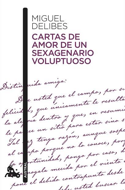 CARTAS DE AMOR DE UN SEXAGENARIO VOLUPTUOSO | 9788423357857 | DELIBES, MIGUEL | Llibreria Online de Vilafranca del Penedès | Comprar llibres en català