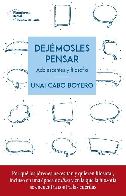DEJÉMOSLES PENSAR | 9788417886936 | CABO BOYERO, UNAI | Llibreria Online de Vilafranca del Penedès | Comprar llibres en català