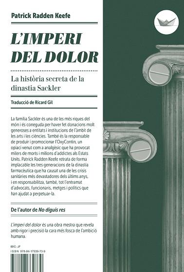 L'IMPERI DEL DOLOR | 9788417339739 | KEEFE, PATRICK RADDEN | Llibreria L'Odissea - Libreria Online de Vilafranca del Penedès - Comprar libros