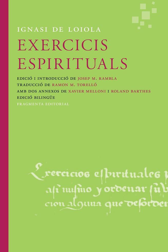 EXERCICIS ESPIRITUALS | 9788415518600 | IGNASI DE LOIOLA | Llibreria Online de Vilafranca del Penedès | Comprar llibres en català