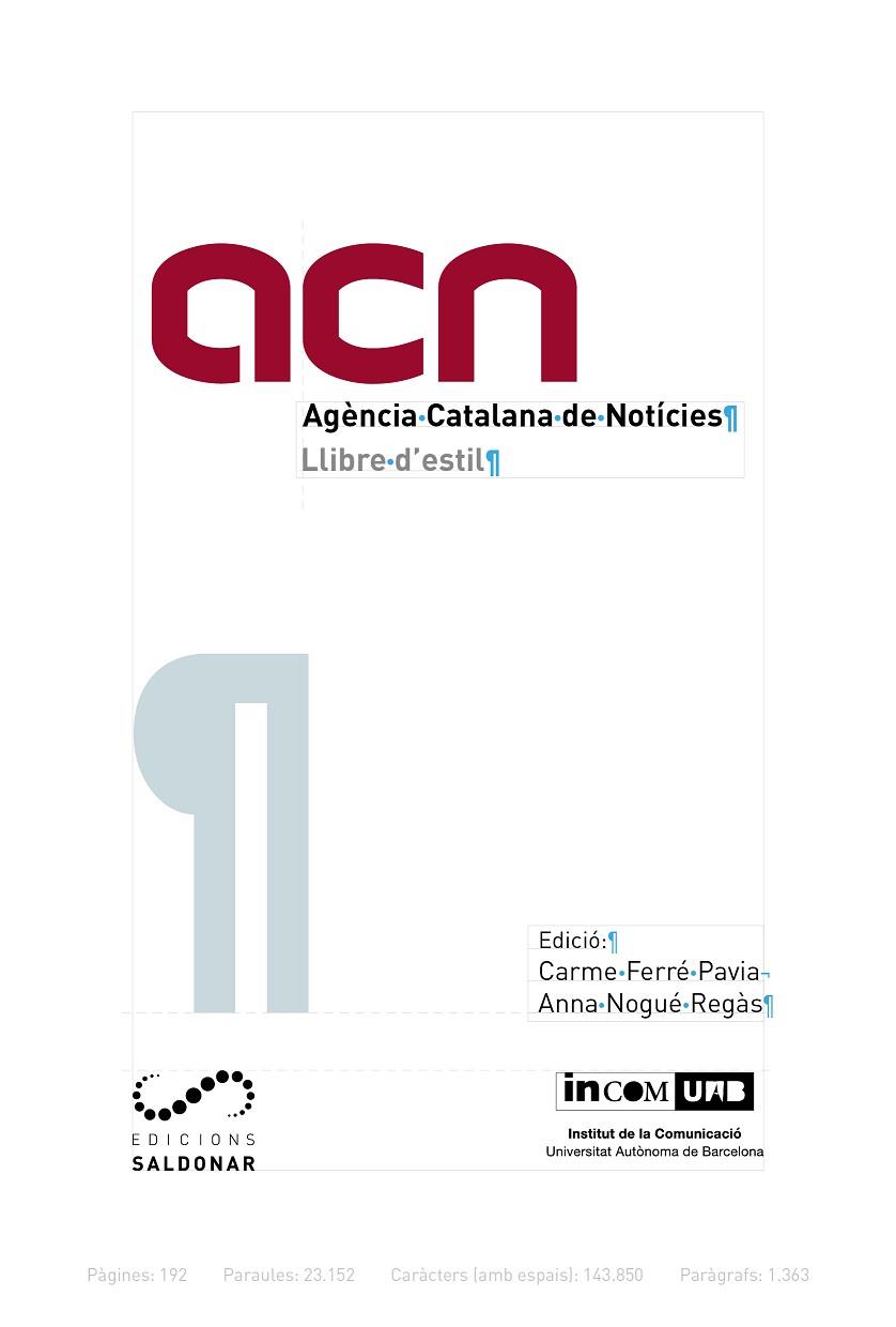 LLIBRE D'ESTIL DE L'ACN | 9788417611248 | FERRÉ PAVIA, CARME/NOGUÉ REGÀS, ANNA | Llibreria Online de Vilafranca del Penedès | Comprar llibres en català