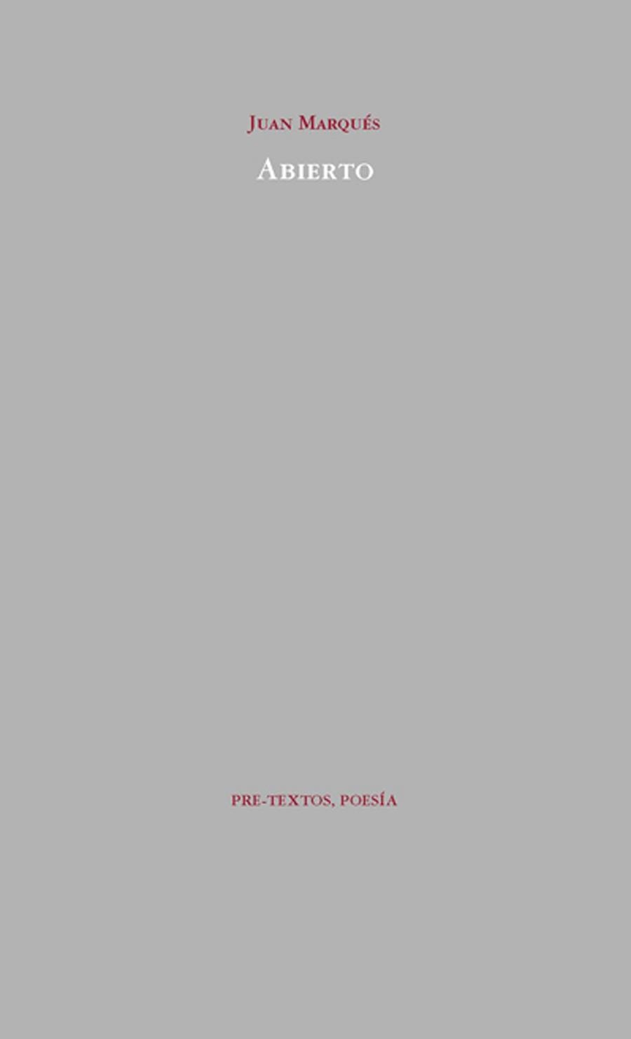 ABIERTO | 9788492913121 | MARQUES, JUAN | Llibreria Online de Vilafranca del Penedès | Comprar llibres en català