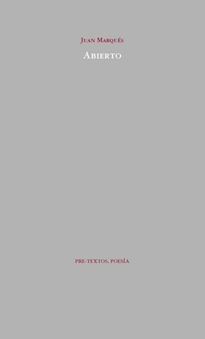 ABIERTO | 9788492913121 | MARQUES, JUAN | Llibreria Online de Vilafranca del Penedès | Comprar llibres en català