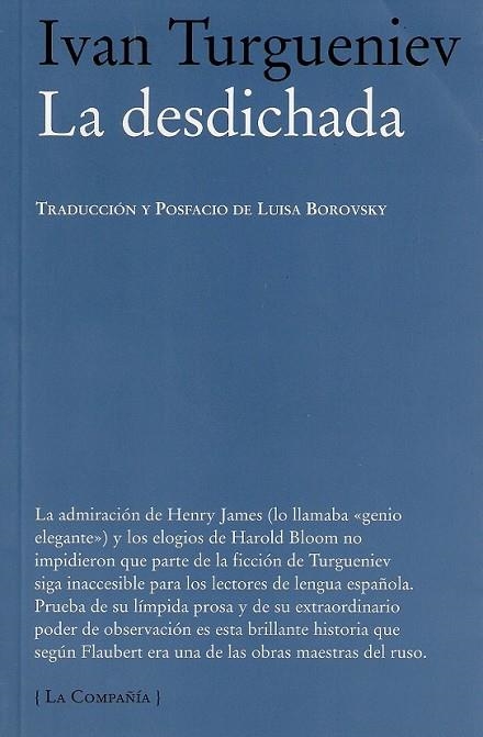 LA DESDICHADA | 9788483930496 | TURGUENIEV, IVAN | Llibreria L'Odissea - Libreria Online de Vilafranca del Penedès - Comprar libros