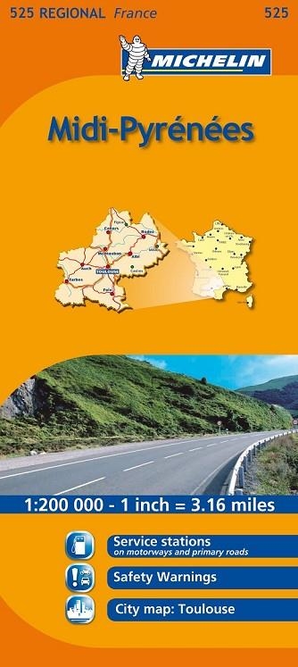 MIDI PYRENEES 525 1: 200 000 -MICHELIN | 9782067135338 | AA. VV. | Llibreria L'Odissea - Libreria Online de Vilafranca del Penedès - Comprar libros