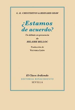 ESTAMOS DE ACUERDO | 9788484725244 | CHESTERTON, GILBERT KEITH I SHAW, GEORGE BERNARD | Llibreria L'Odissea - Libreria Online de Vilafranca del Penedès - Comprar libros