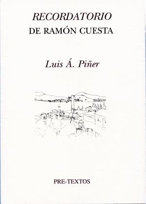 RECORDATORIO DE RAMON CUESTA | 9788492913213 | PINER, LUIS A. | Llibreria L'Odissea - Libreria Online de Vilafranca del Penedès - Comprar libros