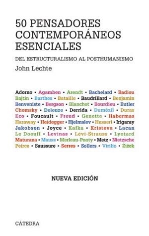 CINCUENTA PENSADORES CONTEMPORANEOS ESENCIALES | 9788437626970 | LECHTE, JOHN | Llibreria L'Odissea - Libreria Online de Vilafranca del Penedès - Comprar libros