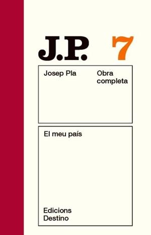 EL MEU PAIS | 9788497101479 | PLA, JOSEP | Llibreria L'Odissea - Libreria Online de Vilafranca del Penedès - Comprar libros
