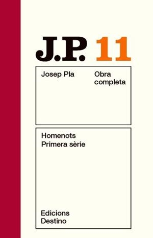 HOMENOTS PRIMERA SERIE | 9788497101516 | PLA, JOSEP | Llibreria Online de Vilafranca del Penedès | Comprar llibres en català