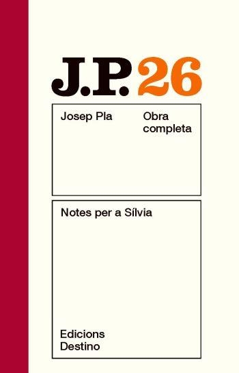 NOTES PER A SILVIA | 9788497101660 | PLA, JOSEP | Llibreria Online de Vilafranca del Penedès | Comprar llibres en català