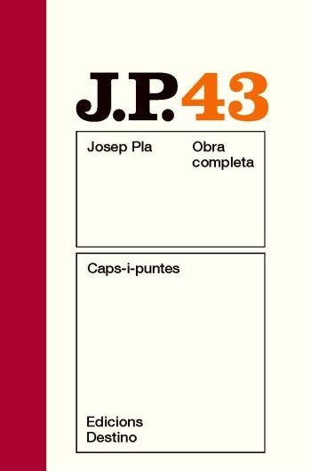CAPS-I-PUNTES | 9788497101837 | PLA, JOSEP | Llibreria Online de Vilafranca del Penedès | Comprar llibres en català