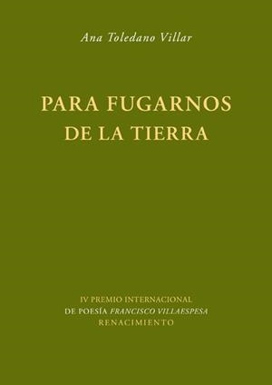 PARA FUGARNOS DE LA TIERRA | 9788484725992 | TOLEDANO VILLAR, ANA | Llibreria L'Odissea - Libreria Online de Vilafranca del Penedès - Comprar libros