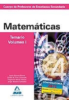 MATEMATICAS TEMARIO VOLUMEN 1 | 9788466579292 | AA.VV | Llibreria L'Odissea - Libreria Online de Vilafranca del Penedès - Comprar libros