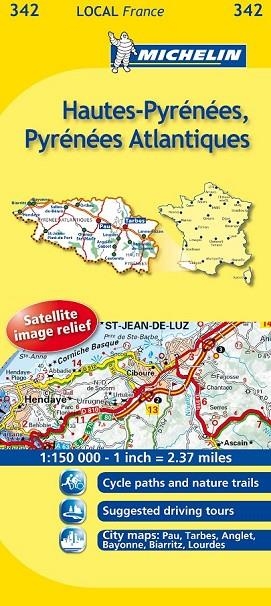HAUTES PYRENEES PYRENEES ATLANTIQUES 1:150 000 MICHELIN | 9782067133969 | AA. VV. | Llibreria L'Odissea - Libreria Online de Vilafranca del Penedès - Comprar libros