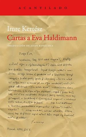 CARTAS A EVA HALDIMANN | 9788415277910 | KERTÉSZ, IMRE | Llibreria L'Odissea - Libreria Online de Vilafranca del Penedès - Comprar libros