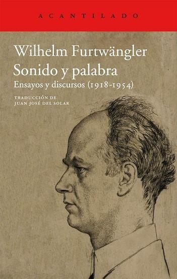 SONIDO Y PALABRA | 9788415277941 | FURTWÄNGLER, WILHELM | Llibreria Online de Vilafranca del Penedès | Comprar llibres en català