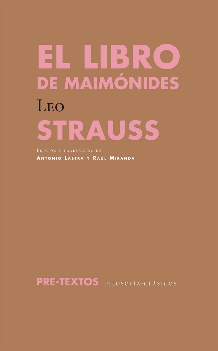 EL LIBRO DE MAIMÓNIDES | 9788415297956 | STRAUSS, LEO | Llibreria Online de Vilafranca del Penedès | Comprar llibres en català