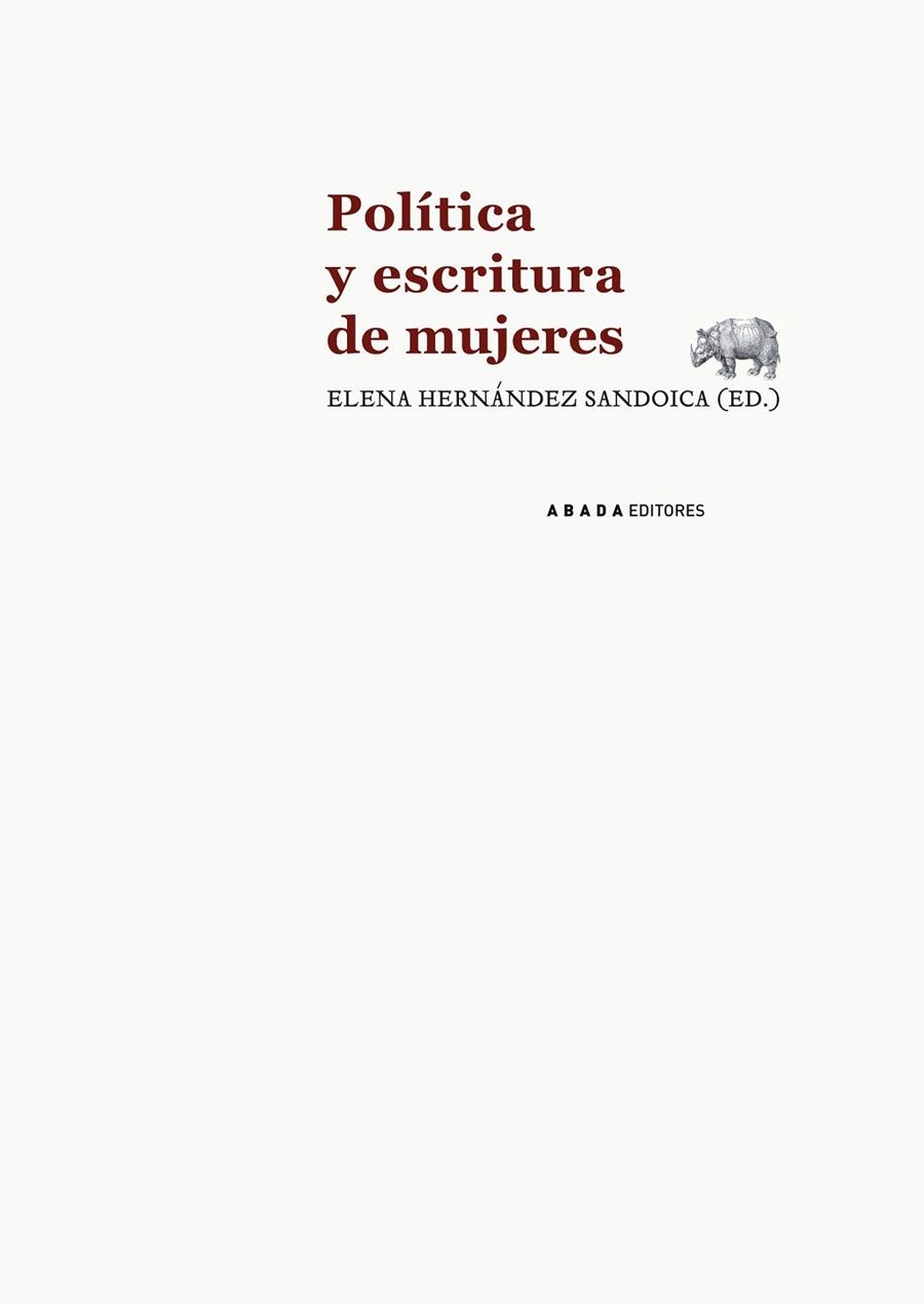 POLÍTICA Y ESCRITURA DE MUJERES | 9788415289593 | HERNANDEZ, ELENA | Llibreria L'Odissea - Libreria Online de Vilafranca del Penedès - Comprar libros