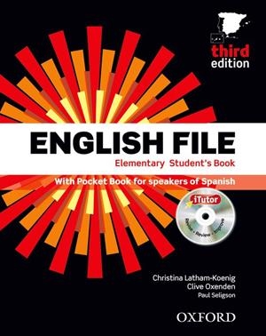ENGLISH FILE ELEMENTARY STUDENT'S BOOK + WORKBOOK WITH KEY THIRD EDITION | 9780194598910 | LATHAM-KOENIG, CH. OXENDEN, CL. | Llibreria Online de Vilafranca del Penedès | Comprar llibres en català