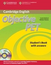OBJECTIVE PET (2ND ED.): STUDENT S BOOK WITH ANSWERS WITH CD | 9780521732666 | HASHEMI, LOUISE/THOMAS, BARBARA | Llibreria L'Odissea - Libreria Online de Vilafranca del Penedès - Comprar libros