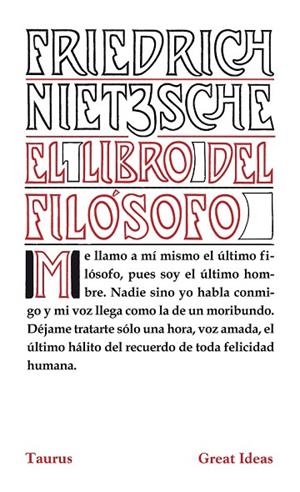 EL LIBRO DEL FILÓSOFO | 9788430602216 | NIETZSCHE, FRIEDRICH W. | Llibreria Online de Vilafranca del Penedès | Comprar llibres en català