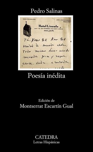 POESÍA INÉDITA | 9788437630977 | SALINAS, PEDRO | Llibreria L'Odissea - Libreria Online de Vilafranca del Penedès - Comprar libros
