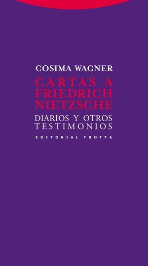 CARTAS A FRIEDRICH NIETZSCHE | 9788498794328 | WAGNER, COSIMA | Llibreria Online de Vilafranca del Penedès | Comprar llibres en català