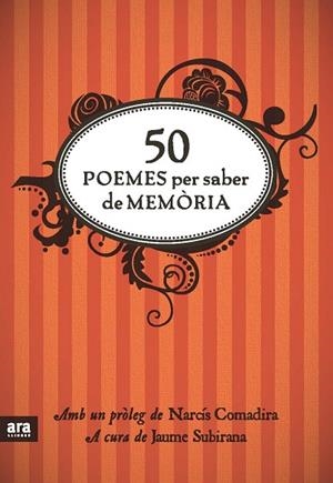 50 POEMES PER SABER DE MEMORIA | 9788492907861 | AA.VV. | Llibreria Online de Vilafranca del Penedès | Comprar llibres en català