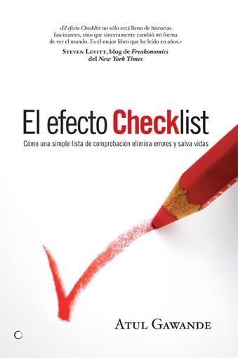 EL EFECTO CHECKLIST | 9788495348562 | GAWANDE, A | Llibreria L'Odissea - Libreria Online de Vilafranca del Penedès - Comprar libros