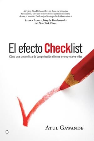 EL EFECTO CHECKLIST | 9788495348562 | GAWANDE, A | Llibreria L'Odissea - Libreria Online de Vilafranca del Penedès - Comprar libros
