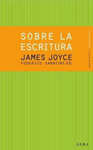 SOBRE LA ESCRITURA | 9788484288619 | JOYCE, JAMES | Llibreria Online de Vilafranca del Penedès | Comprar llibres en català