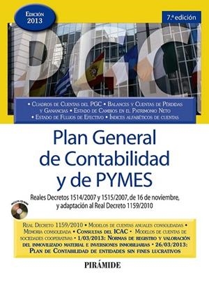 PLAN GENERAL DE CONTABILIDAD Y DE PYMES | 9788436829259 | EDICIONES PIRÁMIDE | Llibreria Online de Vilafranca del Penedès | Comprar llibres en català