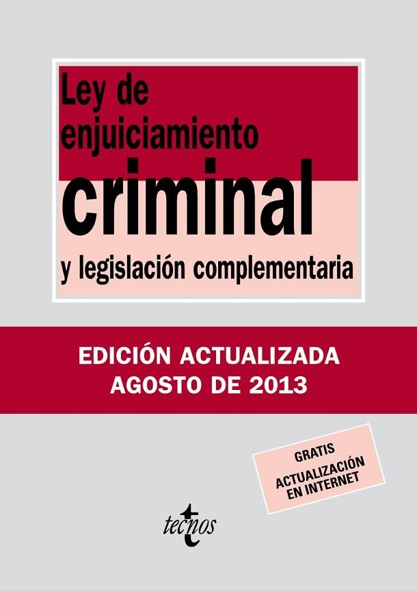 LEY DE ENJUICIAMIENTO CRIMINAL Y LEGISLACIÓN COMPLEMENTARIA | 9788430958702 | AA. VV. | Llibreria L'Odissea - Libreria Online de Vilafranca del Penedès - Comprar libros