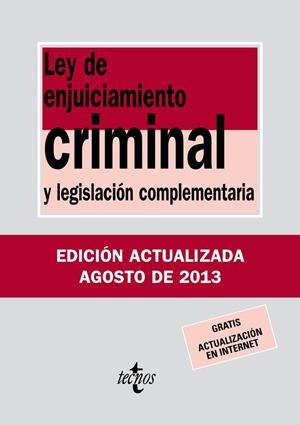 LEY DE ENJUICIAMIENTO CRIMINAL Y LEGISLACIÓN COMPLEMENTARIA | 9788430958702 | AA. VV. | Llibreria Online de Vilafranca del Penedès | Comprar llibres en català