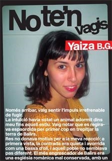 NO TE'N VAGIS | 9788424646196 | B.G, YAIZA | Llibreria L'Odissea - Libreria Online de Vilafranca del Penedès - Comprar libros