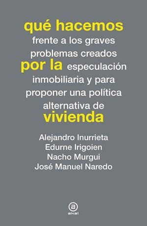 QUÉ HACEMOS POR LA VIVIENDA | 9788446038276 | AA. VV. | Llibreria Online de Vilafranca del Penedès | Comprar llibres en català