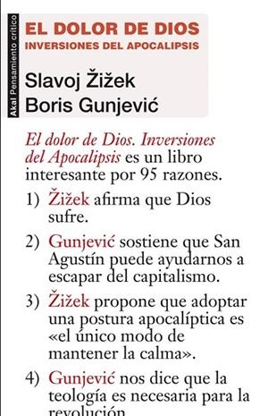EL DOLOR DE DIOS | 9788446038641 | ZIZEK, SLAVOJ/GUNJEVIC, BORIS | Llibreria Online de Vilafranca del Penedès | Comprar llibres en català